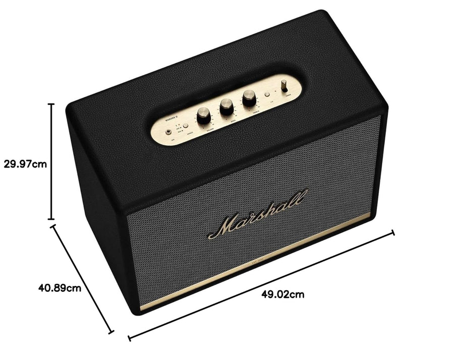 Marshall Woburn II 130 Watt Wireless Bluetooth Powered Speaker (Black)