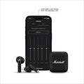 Marshall Minor IV Wireless in Ear Earbuds with 30+ Hours of Playtime, Water-Resistant, Wireless Charging- Black