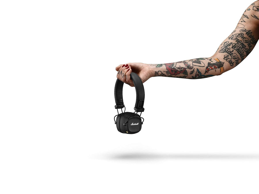 Marshall Major IV Wireless Bluetooth On Ear Headphone with Mic (Black)