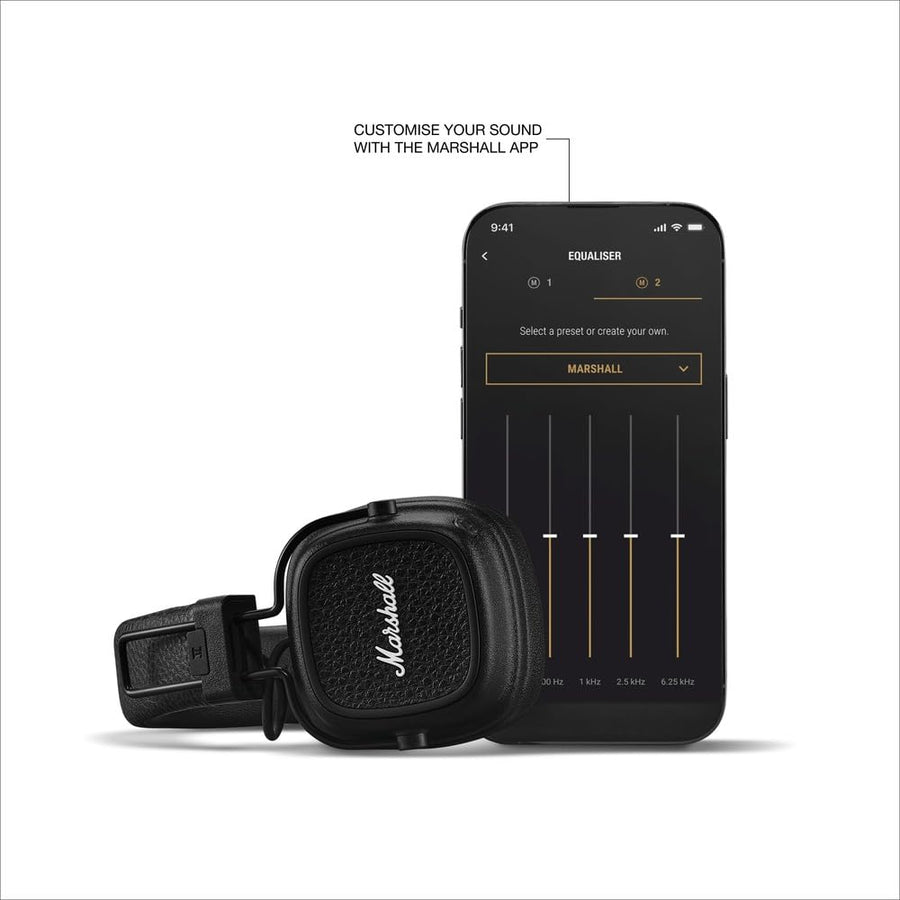 Marshall Major V Wireless On Ear Headphones, Black