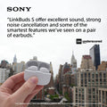 Sony LinkBuds S WF-LS900N Noise Cancellation Bluetooth Earbuds, TWS, Hi-Res Audio, Up to 23Hrs Battery-Black