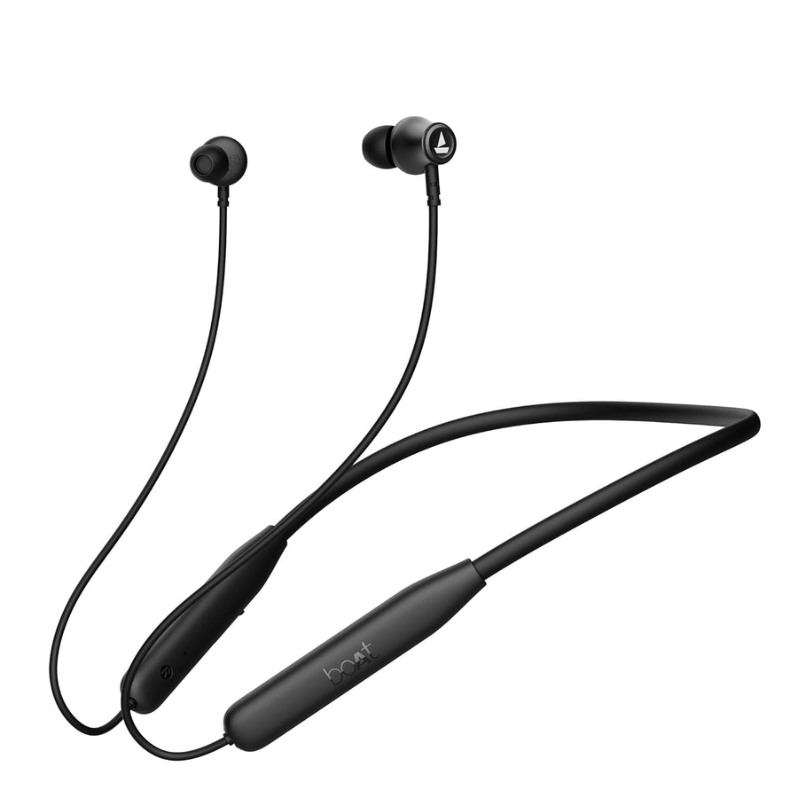 boAt Rockerz 111 Bluetooth Neckband Earphones Active Black | iTechArena