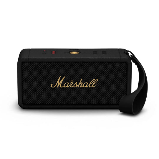 Marshall Middleton Portable Bluetooth Speaker Black Brass | iTechArena