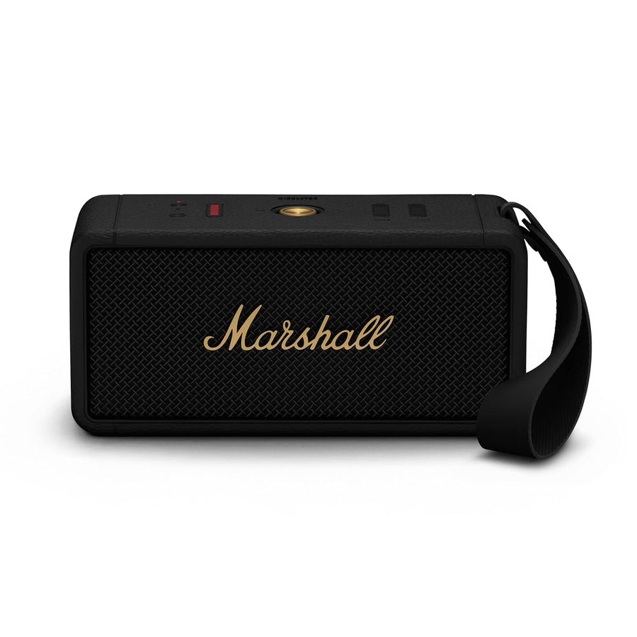 Marshall Middleton Portable Bluetooth Speaker Black Brass | iTechArena