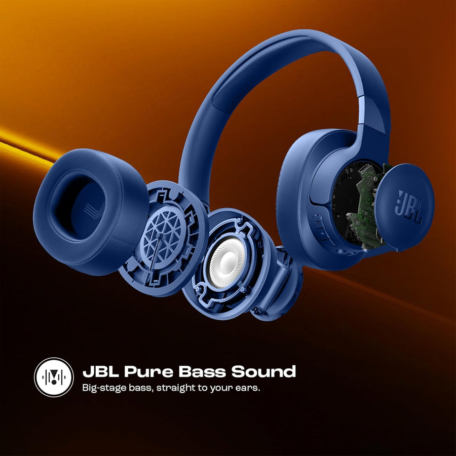 JBL Tune 770NC Wireless Over Ear ANC Headphones (Blue)