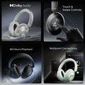 Boat Rockerz 650 Pro Bluetooth Over Ear Headphones with Mic (Iris Black)