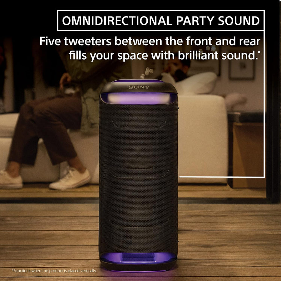 Sony SRS-XV800 X-Series Wireless Portable Bluetooth Karaoke Party Speaker (Black)