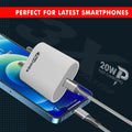 Portronics Adapto 20 20W Type-C charger (White)