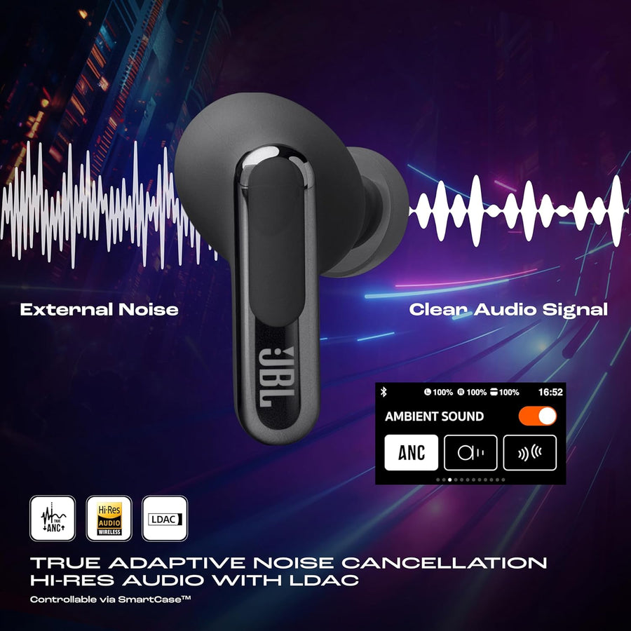 JBL Live Beam 3 TWS ANC Earbuds,(Black)