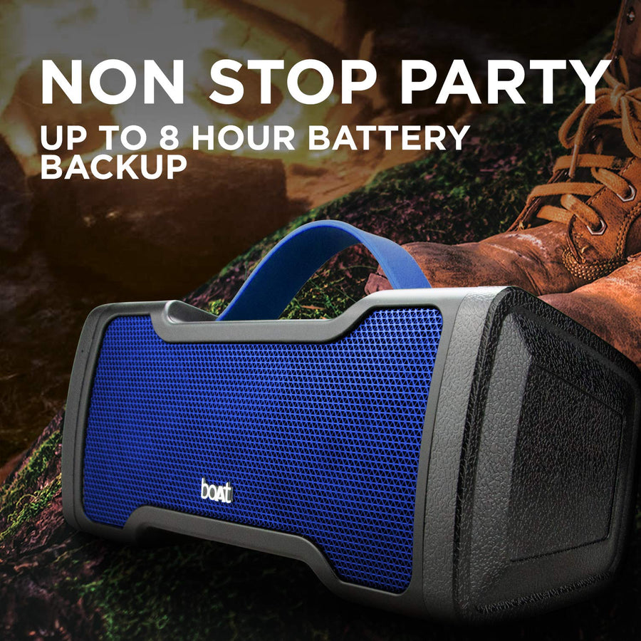 Boat Stone 1010 14W Bluetooth Speaker with 8 Hours Playback, Bluetooth v5.0 & IPX5(Blue)