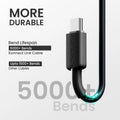 Portronics Konnect Link Micro USB Cable (Black)