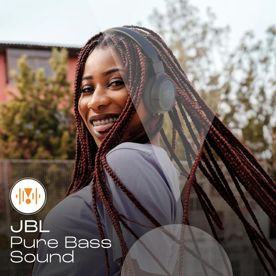 JBL Tune 520BT Wireless On Ear Headphones with Mic, (Black)