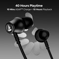 Boat Rockerz 111, Bluetooth Neckband, in Ear Wireless with Mic Earphones (Active Black)
