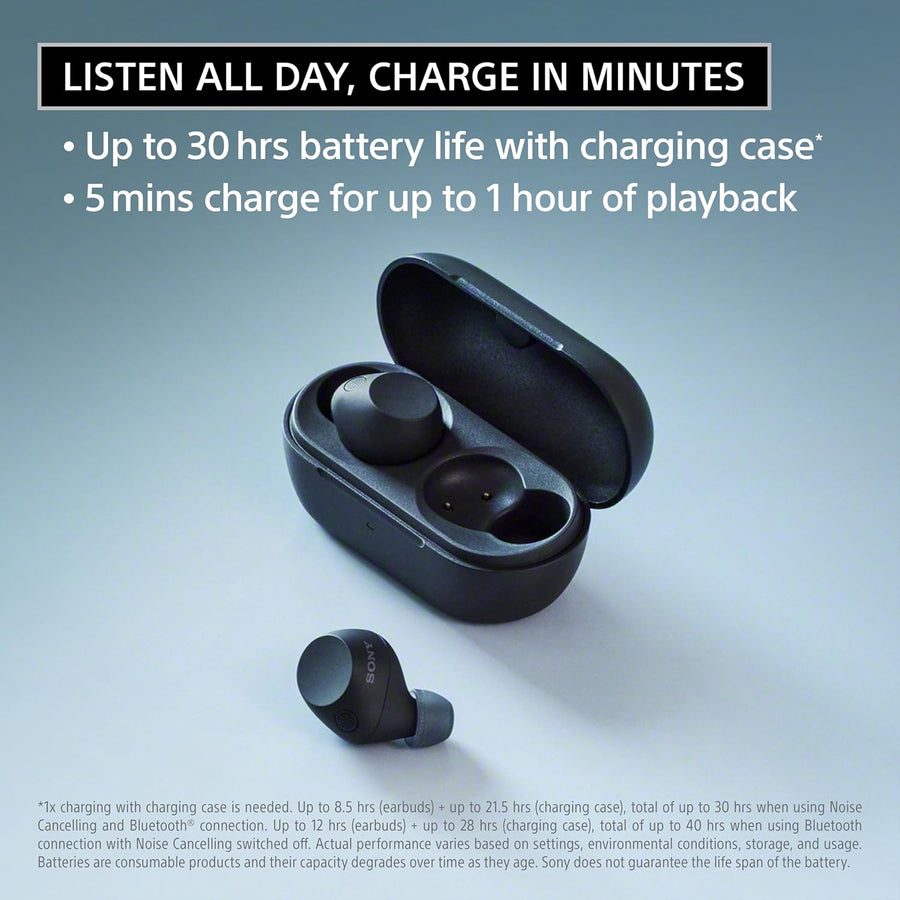 Sony WF-C710N Dual Noise Cancellation Wireless Bluetooth Earbuds, AI Call, 40Hrs Battery (W/O ANC) / 30Hrs (ANC) – Blue