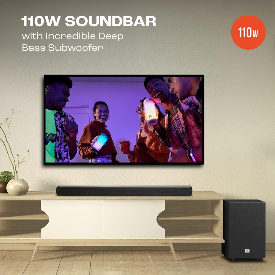 JBL Cinema SB241, Dolby Digital Soundbar with Wired Subwoofer