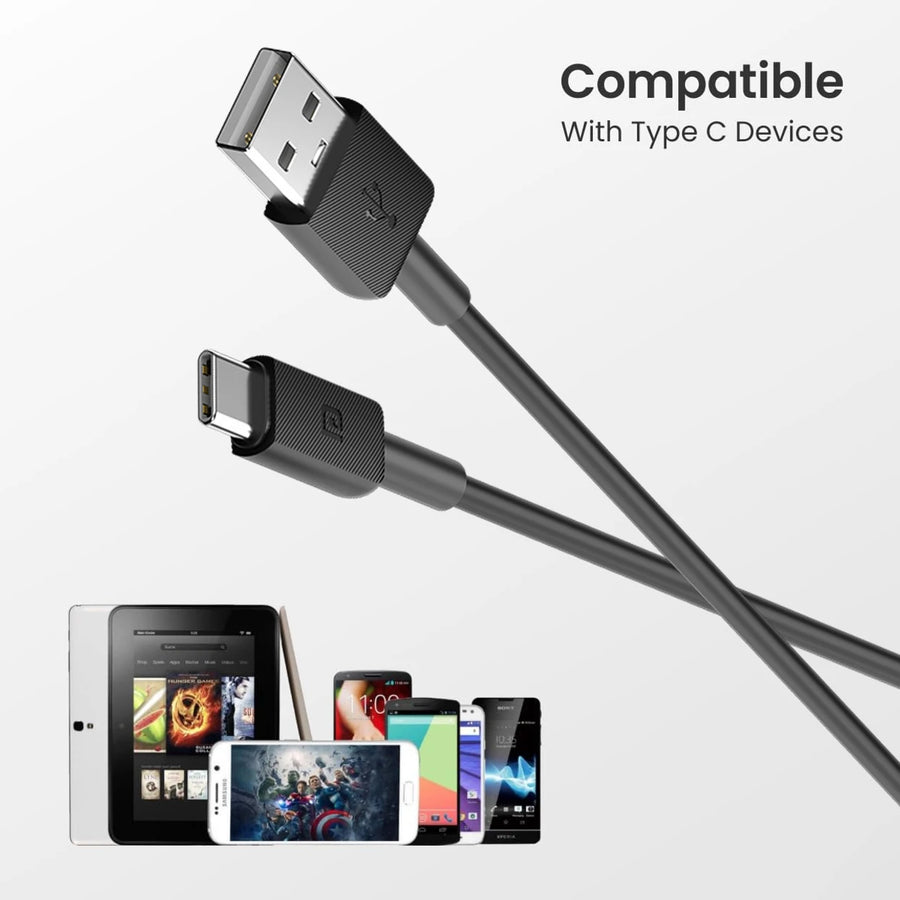 Portronics Konnect Link Micro USB Cable (Black)