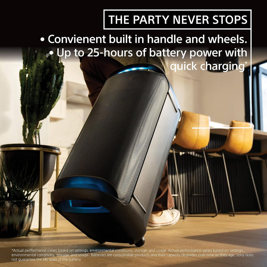 Sony SRS-XV800 X-Series Wireless Portable Bluetooth Karaoke Party Speaker (Black)