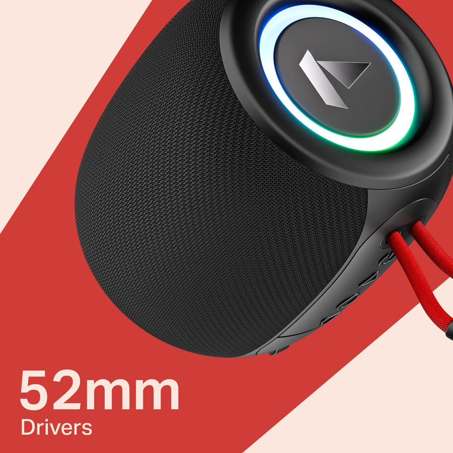 boAt Stone 208 Portable Bluetooth Speaker with 5W Sound, TWS, RGB Lights and 8H Playback