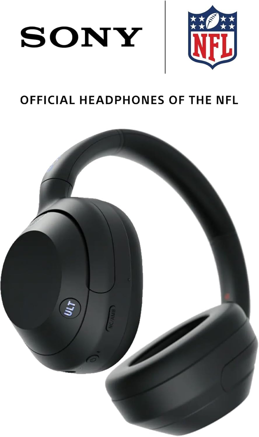 Sony ULT Wear WH-ULT900N Noise Cancelling Wireless Bluetooth Over-Ear Headphones, Massive Bass, 50Hrs Battery – Black