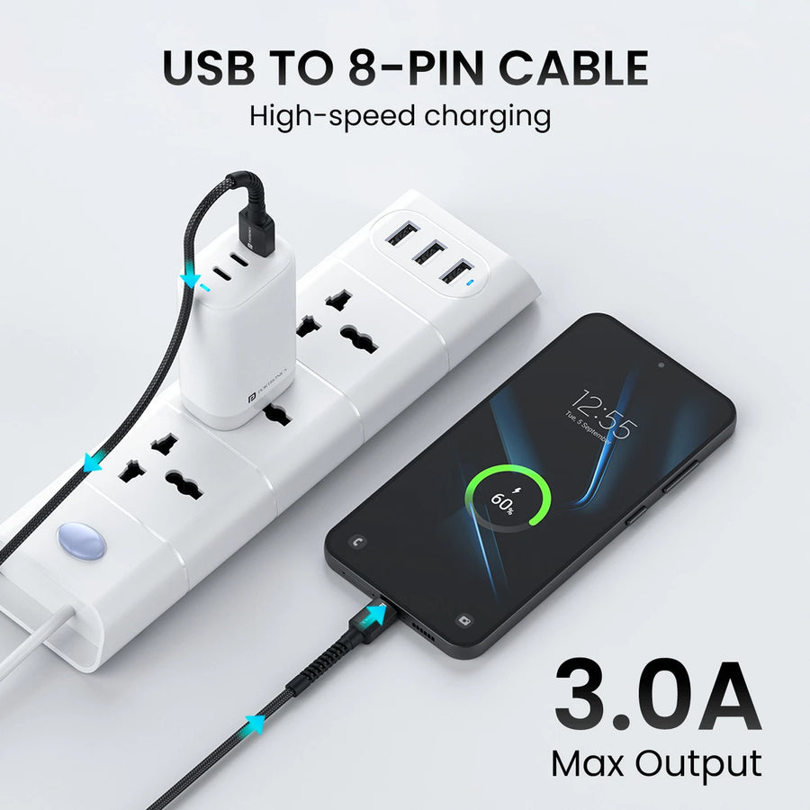 Portronics Konnect X USB To 8 Pin Cable