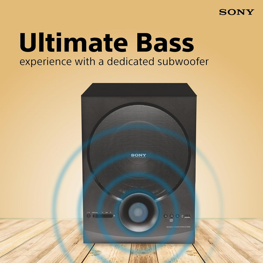 Sony SA-D40M2 All in One 4.1ch Home Theatre System with 100W Power Output and Powerful Subwoofer – Black