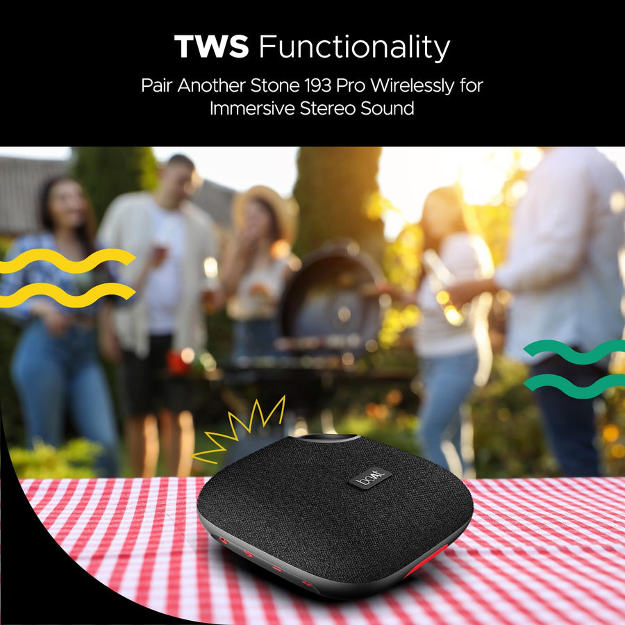 Boat Stone 193 Pro /190 Pro Bluetooth Speaker(Raging Black)