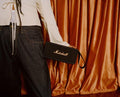 Marshall Middleton Portable Bluetooth Speaker, 20+ Hours Playtime, 360° Sound, Dust & Waterproof IP67 – Black & Brass