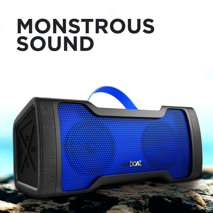 Boat Stone 1010 14W Bluetooth Speaker with 8 Hours Playback, Bluetooth v5.0 & IPX5(Blue)