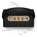 Marshall Kilburn III Portable Bluetooth Speaker, 50+ Hours Playtime, 360° Sound, Dust & Water-Resistant IP54 – Black & Brass