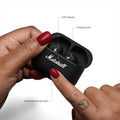 Marshall Motif II ANC True Wireless Noise Cancelling Bluetooth Earbuds, 30 Hours Playtime – Black