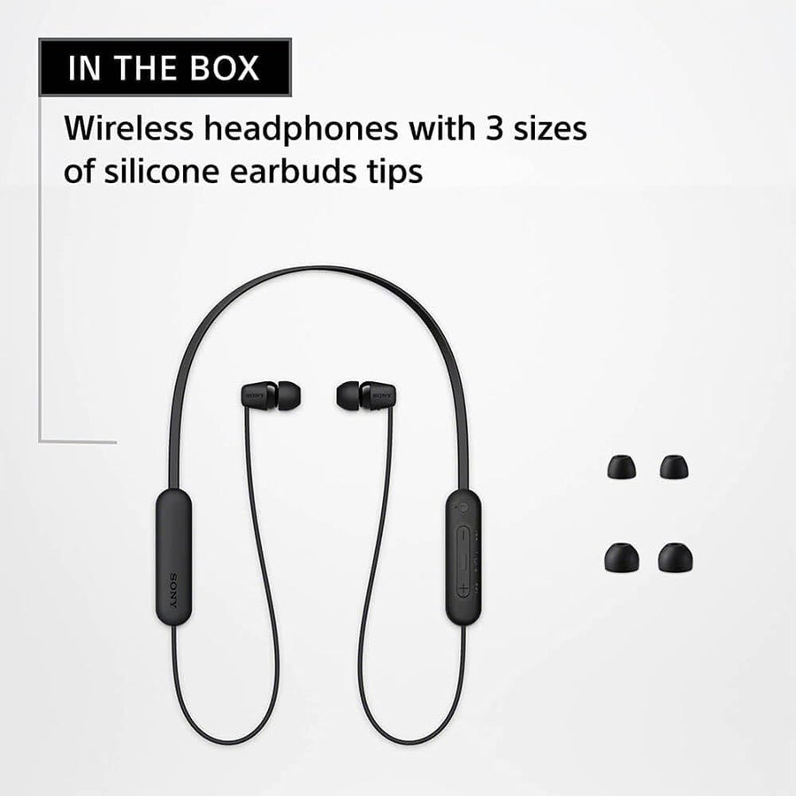 Sony WI-C100 Wireless Headphones (Black)