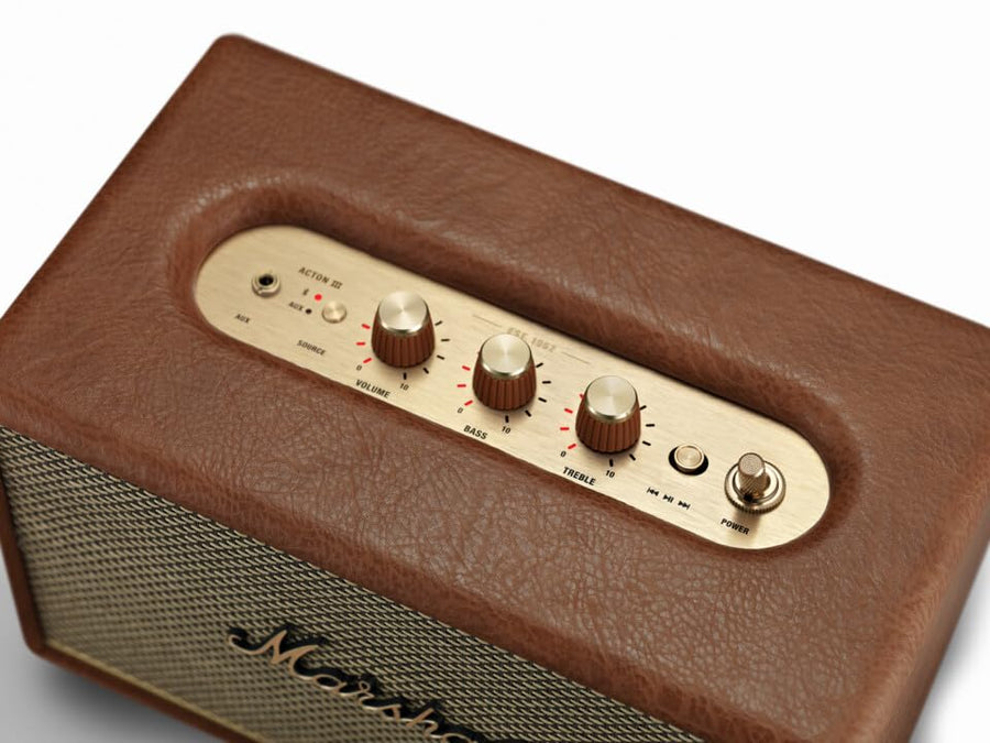 Marshall Acton III 60 W Bluetooth Powered Home Speaker (Brown)