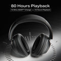 Boat Rockerz 650 Pro Bluetooth Over Ear Headphones with Mic (Iris Black)