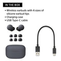 Sony LinkBuds S WF-LS900N Noise Cancellation Bluetooth Earbuds, TWS, Hi-Res Audio, Up to 23Hrs Battery-Black