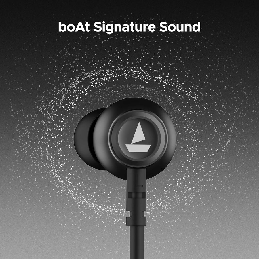 Boat Rockerz 111, Bluetooth Neckband, in Ear Wireless with Mic Earphones (Active Black)