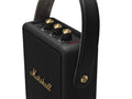 Marshall Stockwell II Portable Bluetooth Speaker, 20+ Hours Playtime, 360° Sound, Water-Resistant IPX4 – Black & Brass