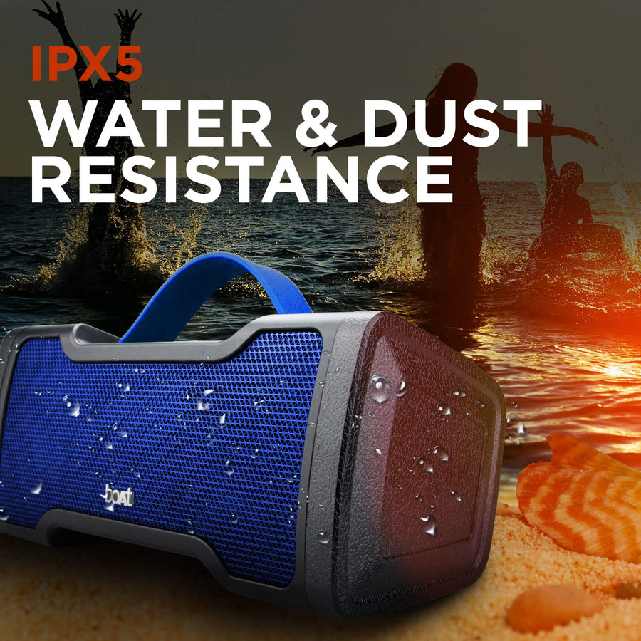 Boat Stone 1010 14W Bluetooth Speaker with 8 Hours Playback, Bluetooth v5.0 & IPX5(Blue)