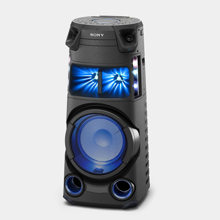 Sony MHC-V43D High Power Party Speaker, Bluetooth, Mic & Guitar Input, Jet Bass Booster, Gesture Control, USB, HDMI – Black