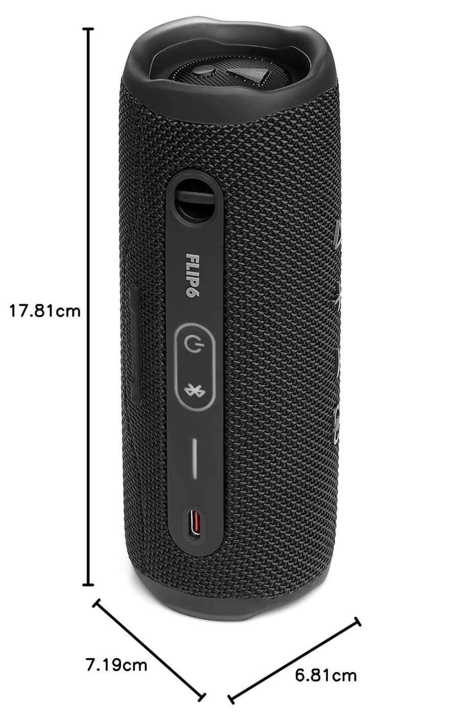JBL Flip 6 Wireless Portable Bluetooth Speaker (Black)