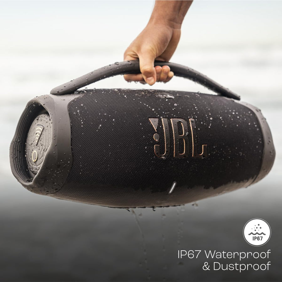 JBL Boombox 3 Wi-Fi, Wireless Portable Bluetooth Speaker, (Black)