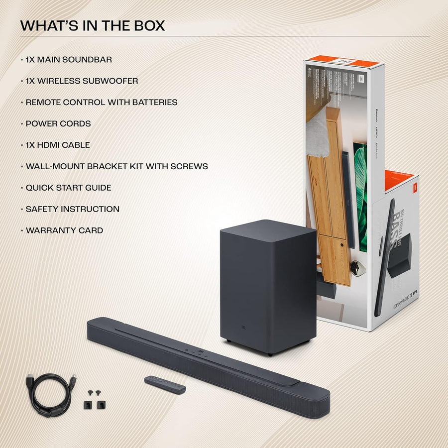 JBL Bar 2.1 Deep Bass (MK2), Soundbar