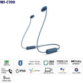 Sony WI-C100 Wireless Headphones (Black)