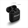 Marshall Minor IV Wireless in Ear Earbuds with 30+ Hours of Playtime, Water-Resistant, Wireless Charging- Black