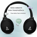 Boat Rockerz 551 ANC Bluetooth Hybrid Active Noise Cancellation Over Ear Headphones (Stellar Black)