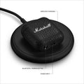 Marshall Minor IV Wireless in Ear Earbuds with 30+ Hours of Playtime, Water-Resistant, Wireless Charging- Black