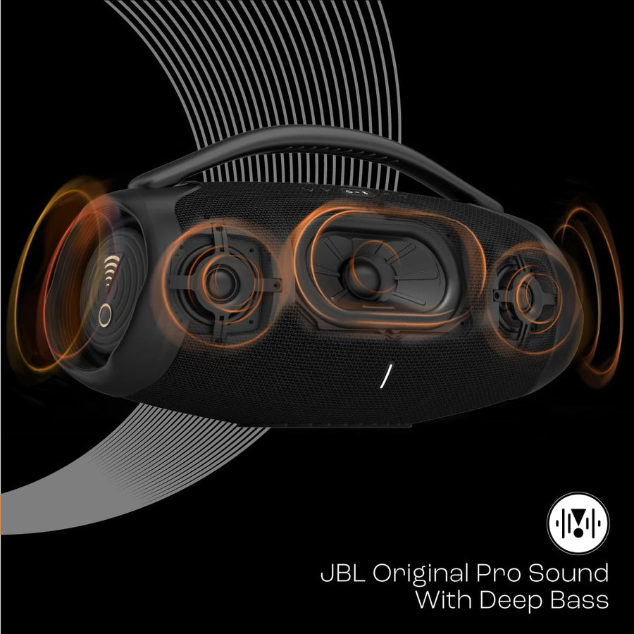 JBL Boombox 3 Wi-Fi, Wireless Portable Bluetooth Speaker, (Black)