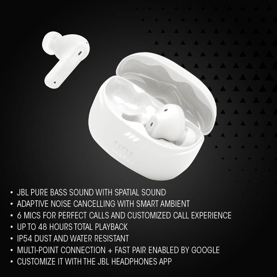 JBL Tune Beam 2 TWS, ANC Earbuds,(Black)