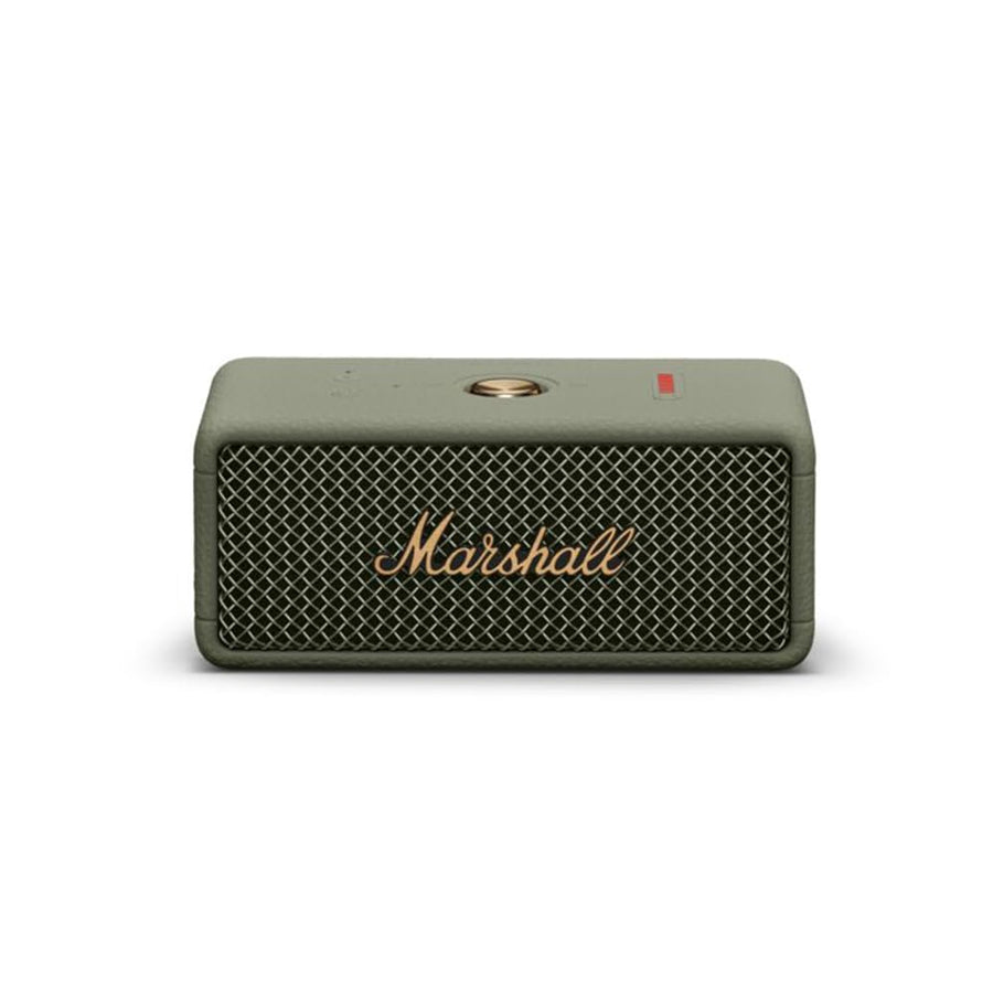 Marshall Emberton III Compact Portable Bluetooth Speaker, 32+ Hours Playtime, 360° Sound, Dust & Waterproof IP67 – Black & Brass