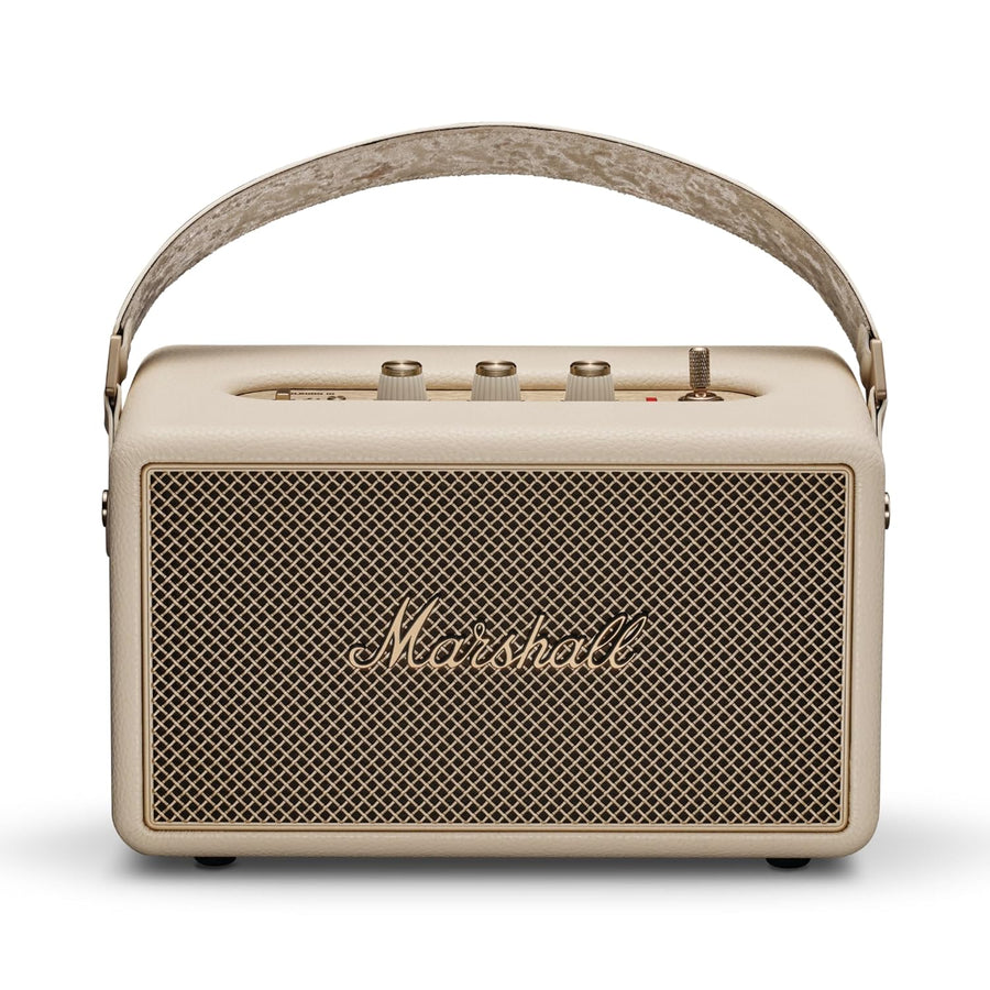 Marshall Kilburn III Portable Bluetooth Speaker, 50+ Hours Playtime, 360° Sound, Dust & Water-Resistant IP54 – Black & Brass