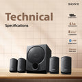 Sony SA-D40M2 100W 4.1ch specifications